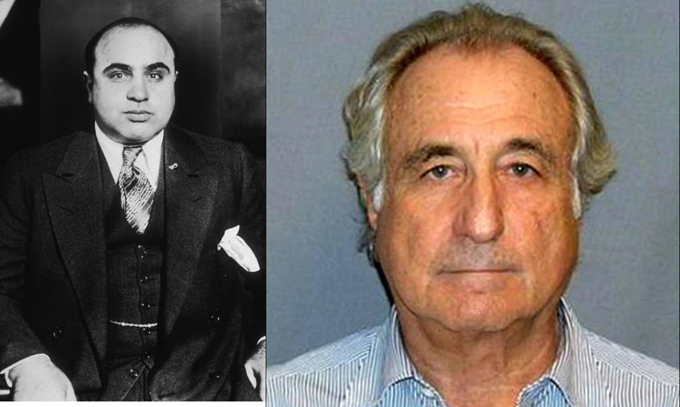 Al_Capone - around 1935 - Bernard Madoff